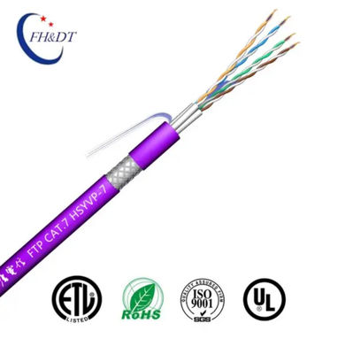 주문 통신을 위한 OEM ODM Cat7 이더넷 케이블 PVC LSZH FTP Cat 7 online manufacture